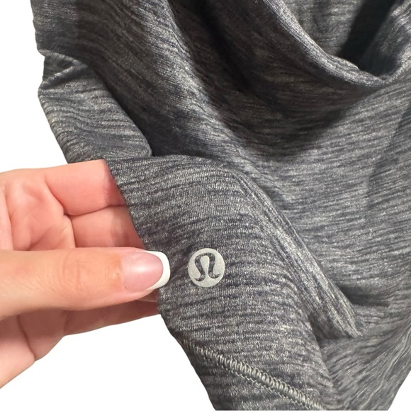 Lululemon Power Y Tank with Built-In Bra Gray Strappy Back Size 4 - Picture 3 of 5